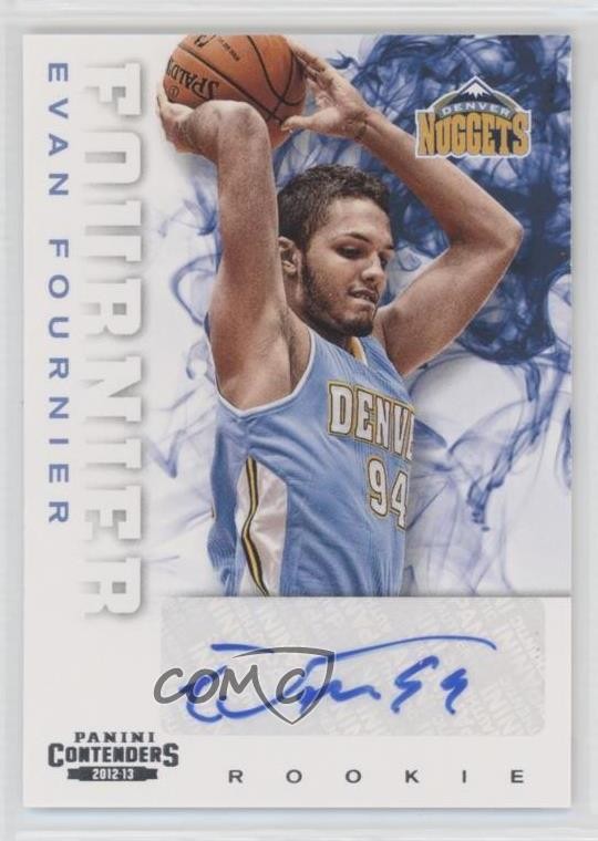 2012-13 Panini Contenders Rookie Evan Fournier #219 Rookie Auto RC