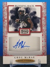 Greg McCrae Auto Red UCF Knights 2021 SAGE Premier Draft HIT Autographs 