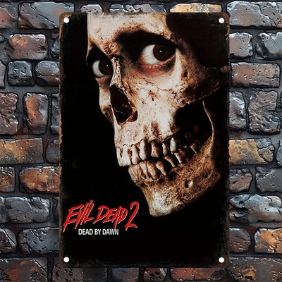 Evil Dead 2 Vintage Gothic Horror Movie Tin Metal Signs Home Décor 8x12