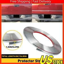 12MM Chrome Trim Molding Strip Decoration Car Body Door Side Protector Accessory