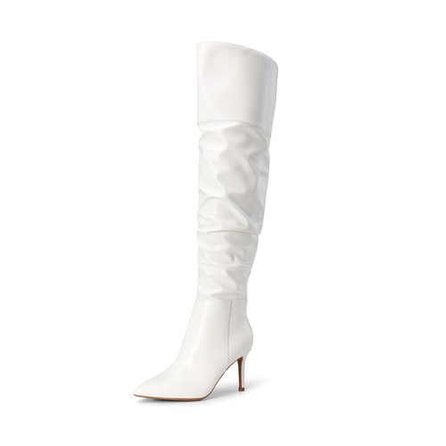 \Women's Over The Knee High Heels Boots Thigh High Pointed Toe Boots Party Boots - Picture 2 of 12