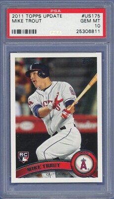 2011 Topps Update Mike Trout #US175 Rookie PSA 10 | eBay