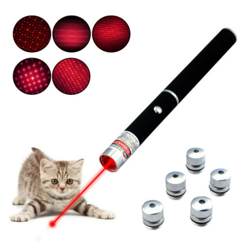 6 in1 Red Laser Pointer Pen Light Beam Optics Maser Visible Starry AAA Torch UK - Picture 3 of 8