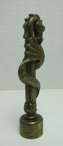 MONSTRUO MARINO SERPIENTE BESTIA Antiguo Acabado Figura Artes Decorativas Elemento de Herrajes - Imagen 7 de 12