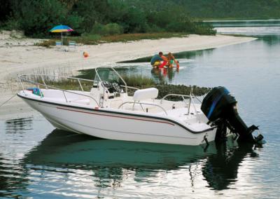 SEMI-CUSTOM BOAT COVER FOR LOWE 180 FISHING MACHINE S V-TECH SC O/B 1999-2003