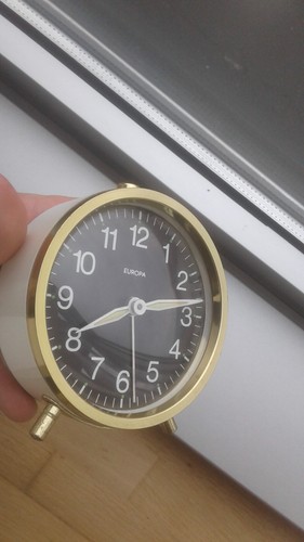 Europa 029019 HAND-WINDING VINTAGE ALARM CLOCK REVEIL SVEGLIA WATCH UHR MONTRE - Bild 8 von 12