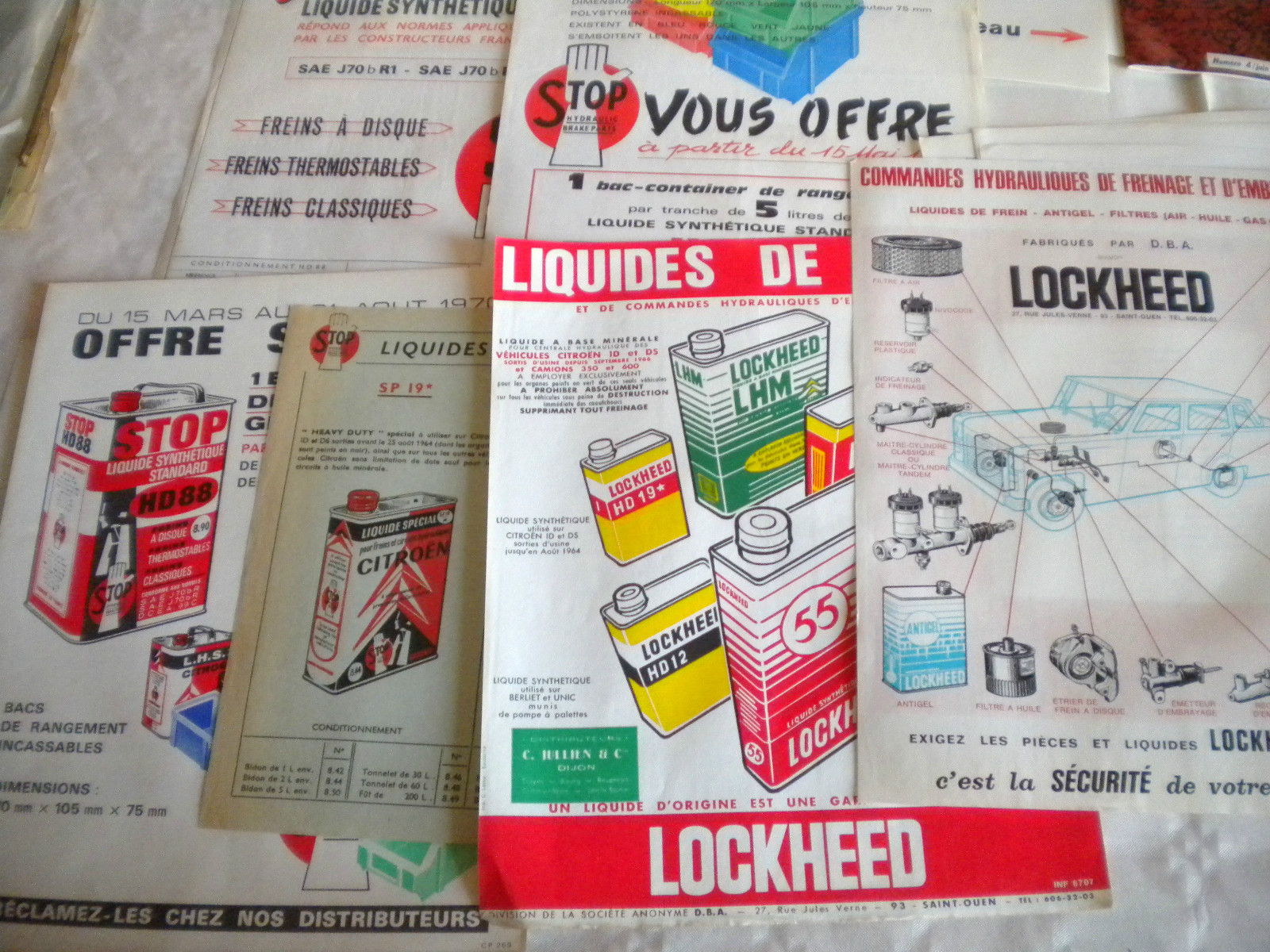 Vintage Catalogue Lockheed Brake parts Price lists Bulletins adverts