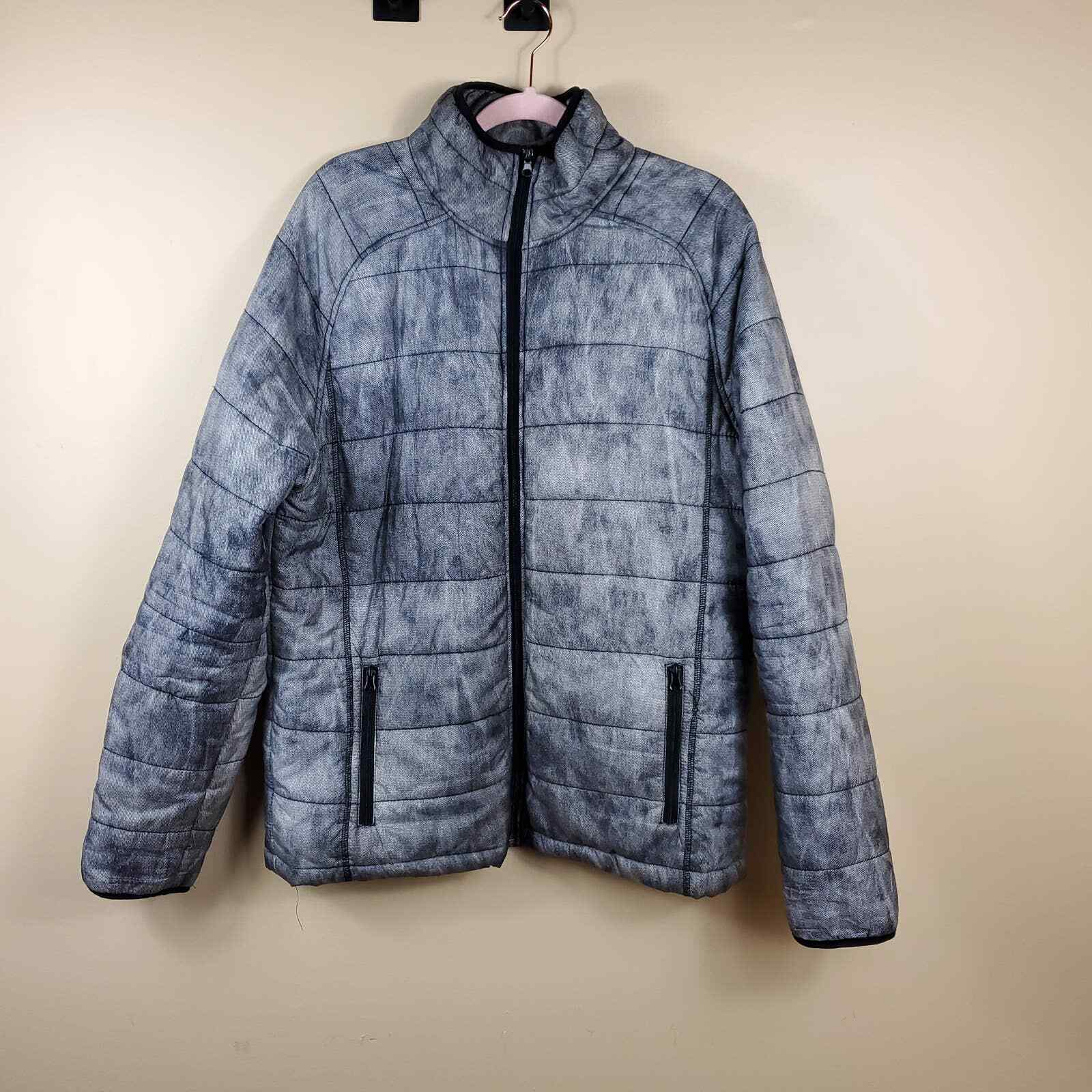 Kane Unke Quilted Puffer Jacket in Gray Size XL Gem