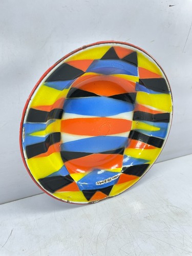 Vintage Porcelain Dish Plate Design Antique Hand Made 9.5In Elegant design️ - Picture 6 of 9