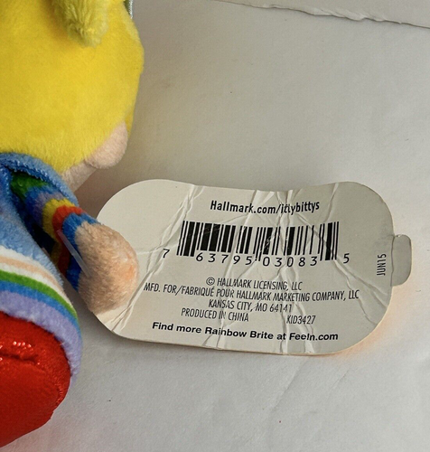 RAINBOW BRITE Itty Bittys Miniature Doll Hallmark Exclusive Crown Bean Sitter 5" - Picture 9 of 17