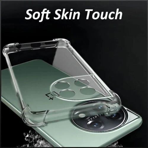 Funda trasera TPU delgada transparente a prueba de golpes para OnePlus 13R 13 12R 11 10T 9T Nord Foto 4 de 4