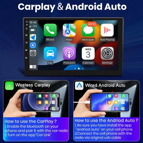 Apple CarPlay Car Radio GPS Stereo Navi For Toyota Tacoma 2016-2021 Android 13.0 - Picture 12 of 19