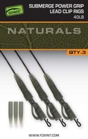 Fox Edges Naturals Submerge Power Grip Lead Clip Rigs 40 Lb