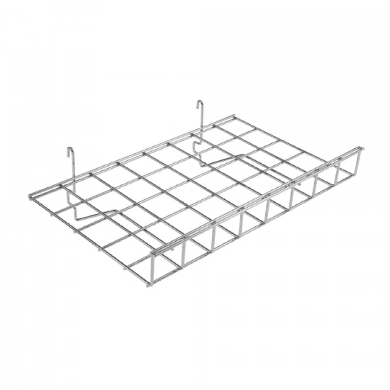 R431 - Straight Shelf with Lip for Gridwall Mesh Panels