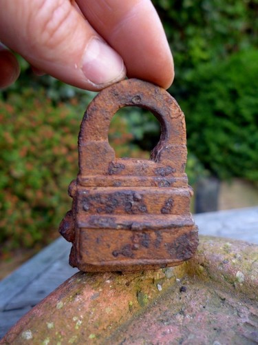 Antique Padlock No Key, Rust, Unique, Rare, Collector, Medieval, Art 06-06 - 第 6/8 張圖片