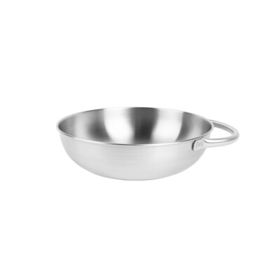 Tatonka BOWL with Grip S, Edelstahlschüssel, Edelstahl Schüssel Outdoor, Camping