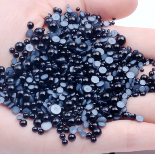 1000 Stck. 2-10 mm Gemischt Flache Rückseite Perle Halbkreis Dekoration Zum Selbermachen Farbe Schmuck - Bild 18 von 23