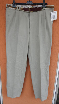 Luigi Morini Vintage Mens Pants Fade Out Look Belted Gray 90s New Size W40  L33
