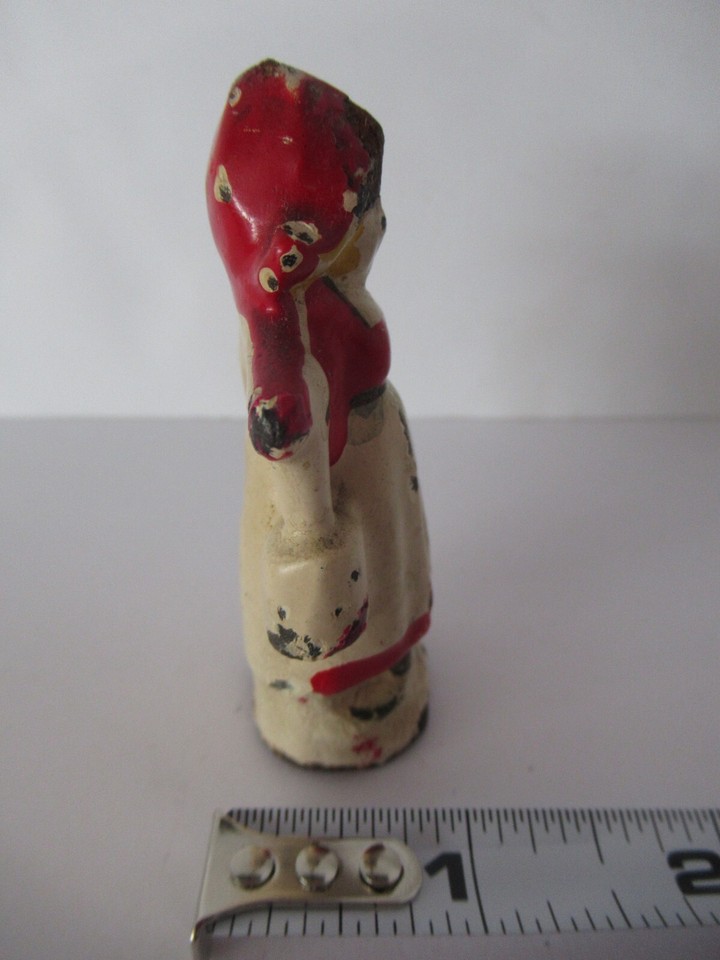 CAST IRON DUTCH GIRL CARRYING PAILS FIGURINE PAPERWEIGHT FIGURE MILKMAID VINTAGE eBay