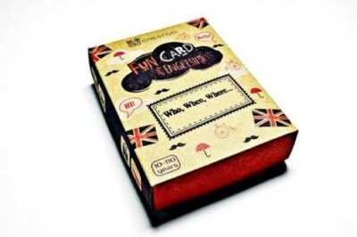 Fun Card English Who When Where