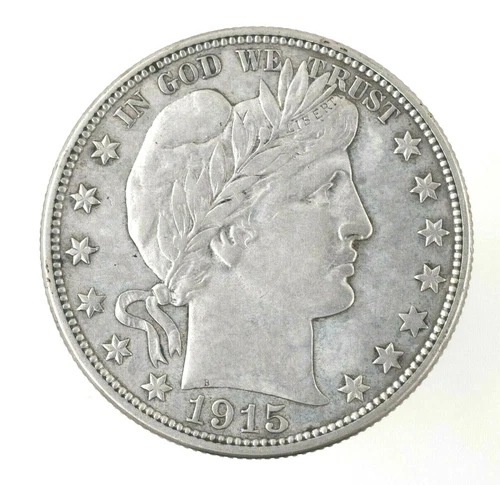 1915-D Barber Silver Half Dollar XF-AU NICE ESTATE COIN