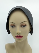 Authentic Amish Black Prayer Covering Cap Bonnet Kapp Hand Made Holmes Co OH