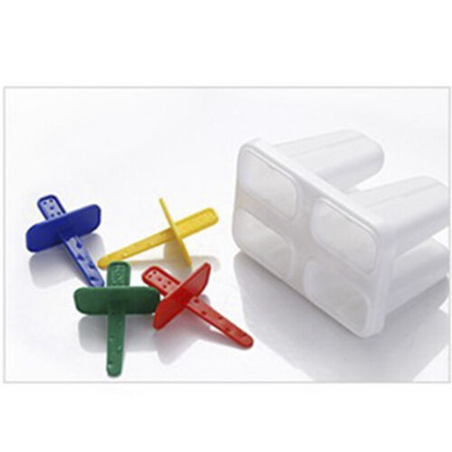 Summer  DIY Ice Cream Mold 4Pcs 4Colors Popsicle Mold Ice Pop Models - Picture 1 of 7