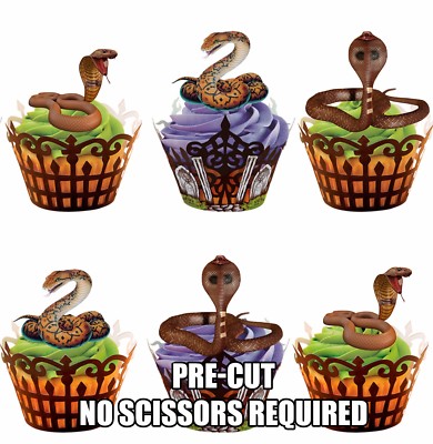 reptile cupcake toppers