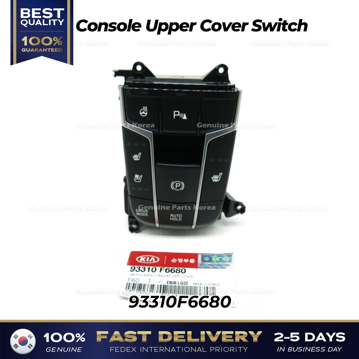 ⭐Genuine⭐ Console Upper Cover Switch 93310F6680 for Kia Cadenza