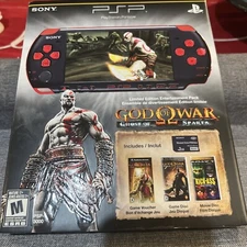 NIB/Sealed Sony PSP 3000 God of War Entertainment Pack Red & Black Handheld Sys