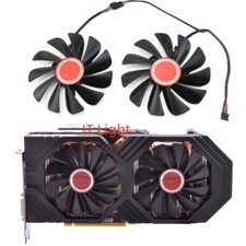 For XFX RX580 RX590 Black Wolf Edi VEGA56/64 Cooling Fan GPU Video Cards Fans