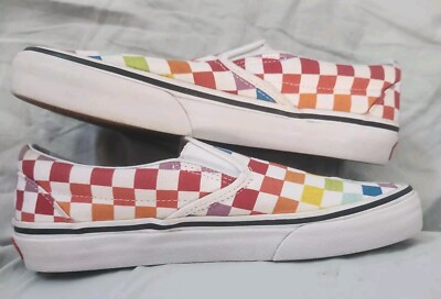 Vans Unisex Multicolor Checkerboard Slip On Skate Shoe Mens Size 6 Women’s 7.5 s-l400.jpg main image 2