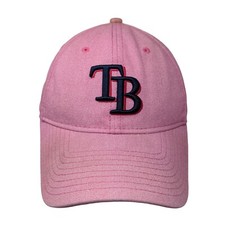Tampa Bay Rays Womens New Era 9Twenty Slideback Hat Pink Embroidered Logo MLB
