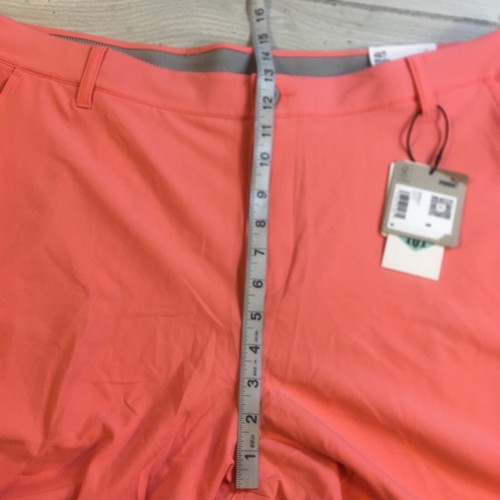 NEW Mens Sz 40 Puma Golf 101 Shorts Chino Side Zip Tech Pocket 7" Coral - Picture 8 of 10