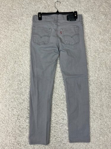 Levis 510 Skinny Jeans Boys 18 Reg 29x29 Gray Denim Stretch Casual Skate School - Picture 5 of 12