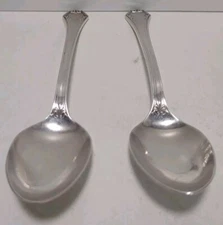 Reed Barton Teaspoons Pompeian Pattern Silver Plate Lot Of 2