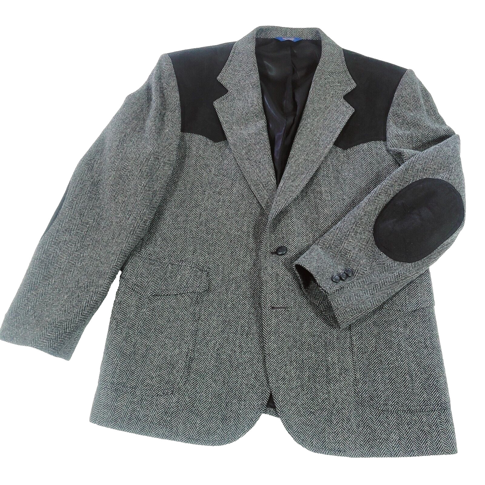 Pendleton Wool Blazer Herringbone Western Elbow P… - image 1