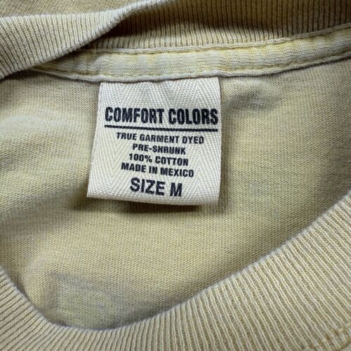 Comfort Colors Shirt Medium Gelb Baumwolle Langarm Grafikdruck Kaffee T-Shirt - Bild 7 von 7