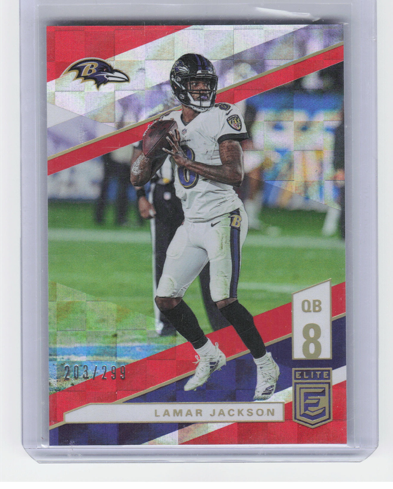 2019 Donruss Elite #4 Lamar Jackson Red #/299