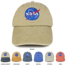 Youth NASA Insignia Embroidered Soft Washed Cotton Twill Cap - FREE SHIP