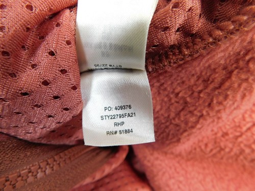 Patagonia Jacket Womens Medium Coral Retro Deep Pile Full Zip Shearling Gorpcore - Picture 8 of 11