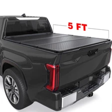5FT 3-Fold Hard Tonneau Cover For 2015-2025 Chevy Colorado GMC Canyon Truck Bed