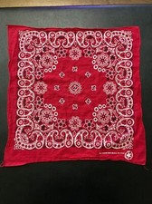 Vintage Hav-A-Hank Red Paisley Pattern Bandana RN 15187 100 Cotton Made In USA