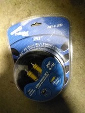 Audiopipe AP-V-20 RCA Video Cable 20  75 OHM 24 kt Gold Plated