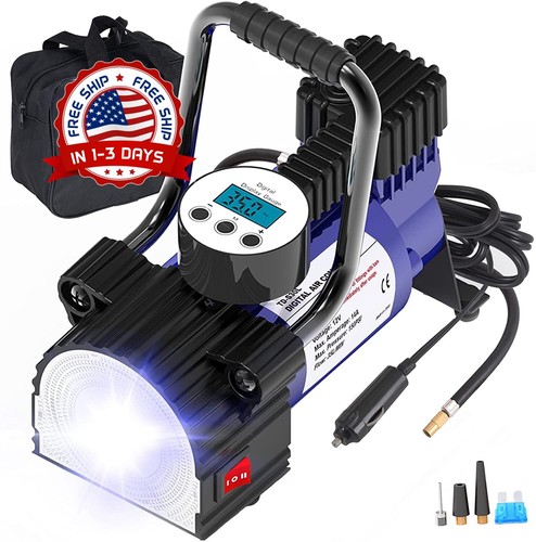 Inflador Llantas De Autos Compresor Aire Bomba Portatil Para Carro  Bicicleta NEW | eBay