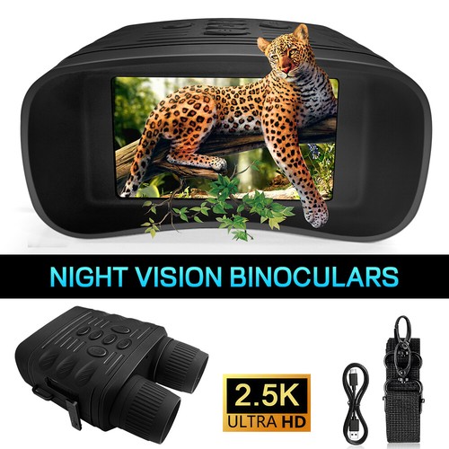 1080P Binoculars 2.5K 30MP Infrared Night Vision Goggles Hunting Video Recording - Picture 22 of 24