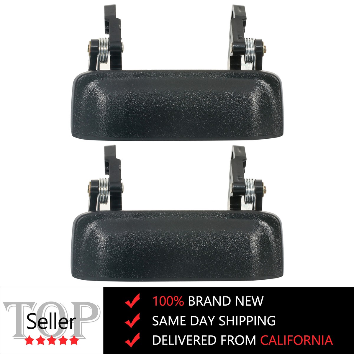 2x Black Smooth Exterior Door Handle for Ford Ranger 04-11 Front Left & Right 2x Black Smooth Exterior Door Handle for Ford Ranger 04-11 Front Left & Right