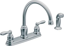NEW Moen CA87888 Caldwell Two Handle Kitchen Faucet, Chrome 2662963