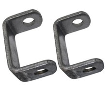 Set of 2 Spindle Brackets Go Kart Weld On Steering 5/8" 1/2" Kingpin Weldment