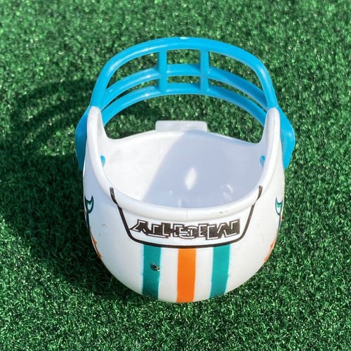 Casco da calcio NFL Miami Dolphins Mighty Racers Mini da collezione 2 pollici - Foto 7 di 8